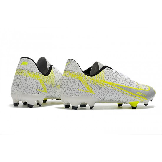 Newest Nike Vapor 14 Academy FG 39 45 Grey White Yellow Shoes