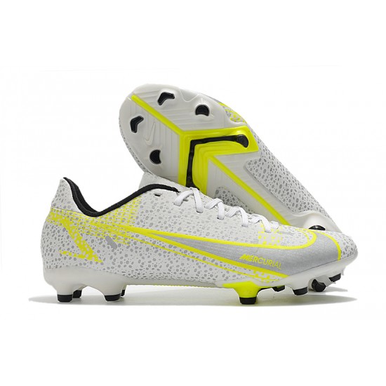 Newest Nike Vapor 14 Academy FG 39 45 Grey White Yellow Shoes