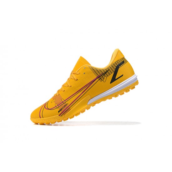 Newest Nike Vapor 14 Academy TF 39 45 Yellow Red Low Soccer Cleats