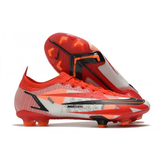 Hot Nike Vapor 14 Elite CR7 FG 35 45 Red Black White Soccer Cleats