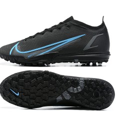 New Nike Vapor 14 Elite TF 39 45 Black Blue Low Soccer Cleats