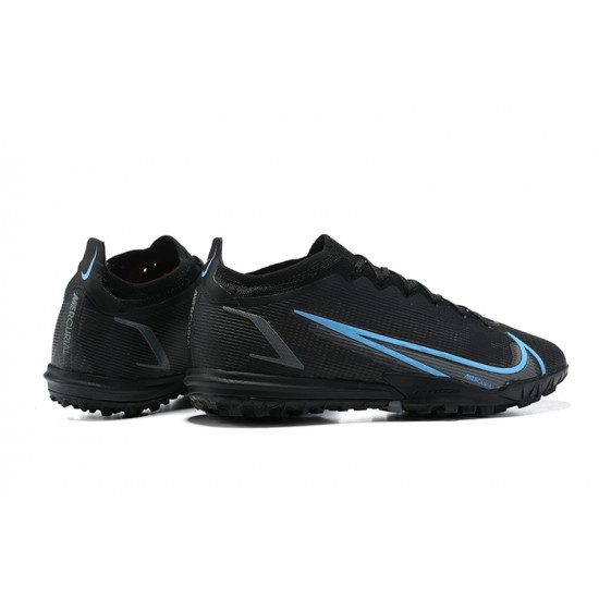 New Nike Vapor 14 Elite TF 39 45 Black Blue Low Soccer Cleats