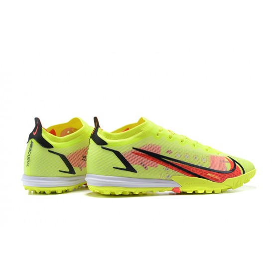 Cheap Nike Vapor 14 Elite TF 39 45 Red Black Yellow Low Soccer Cleats