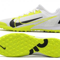 Hot Nike Zoom Vapor 14 Pro TF 39 45 White Black Yellow Soccer Cleats