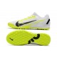 Hot Nike Zoom Vapor 14 Pro TF 39 45 White Black Yellow Soccer Cleats