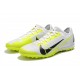 Hot Nike Zoom Vapor 14 Pro TF 39 45 White Black Yellow Soccer Cleats