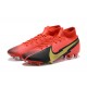 Nike Mercurial Superfly 7 Elite FG Black Deep Red Gold Soccer Cleats