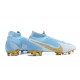 Nike Mercurial Superfly 7 Elite FG Ltblue Gold Grey Soccer Cleats