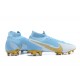 To Have A Strong Footing In A Market Nike Mercurial Superfly 7 Elite FG Ltblue Gold Grey Soccer Cleats For Sale