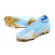 To Have A Strong Footing In A Market Nike Mercurial Superfly 7 Elite FG Ltblue Gold Grey Soccer Cleats For Sale