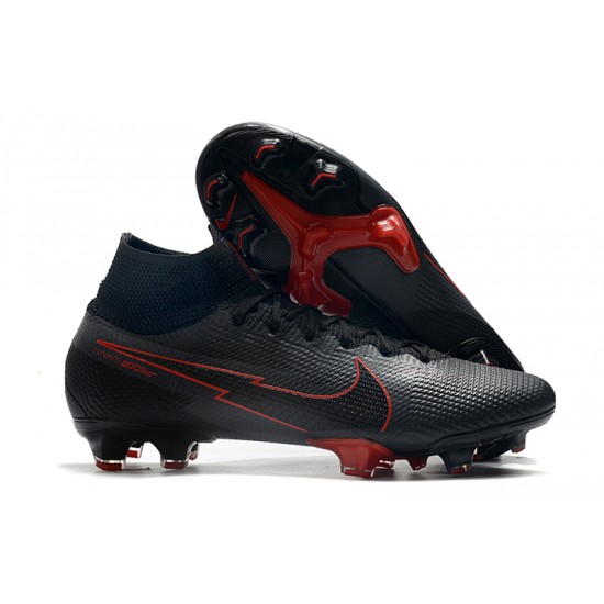 Order To Buy Nike Mercurial Superfly 7 Elite Korea FG Black Red Soccer Cleats For Sale