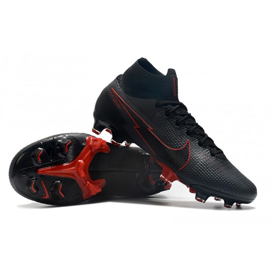 Order To Buy Nike Mercurial Superfly 7 Elite Korea FG Black Red Soccer Cleats For Sale