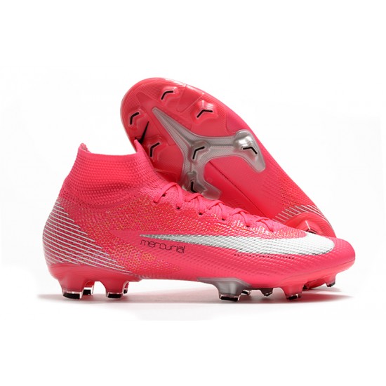 Nike Mercurial Superfly 7 Elite Korea FG Silver Peach Soccer Cleats