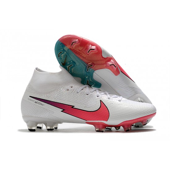 Buy the latest Nike Mercurial Superfly 7 Elite Korea FG White Blue Peach Soccer Cleats Shop Online