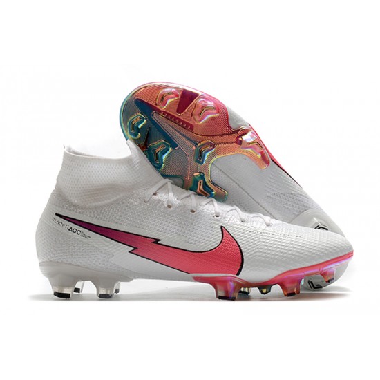 Nike Mercurial Superfly 7 Elite Korea FG White Peach Blue Soccer Cleats