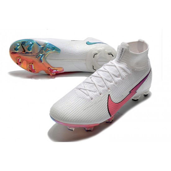 Nike Mercurial Superfly 7 Elite Korea FG White Peach Blue Soccer Cleats