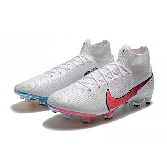 Goods That Sell Well Nike Mercurial Superfly 7 Elite Korea FG White Peach Blue Soccer Cleats Sale
