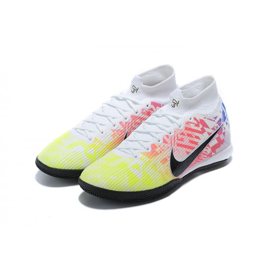 Explore Nike Mercurial Superfly 7 Elite MDS IC Black Green Purple White Soccer Cleats On Sale