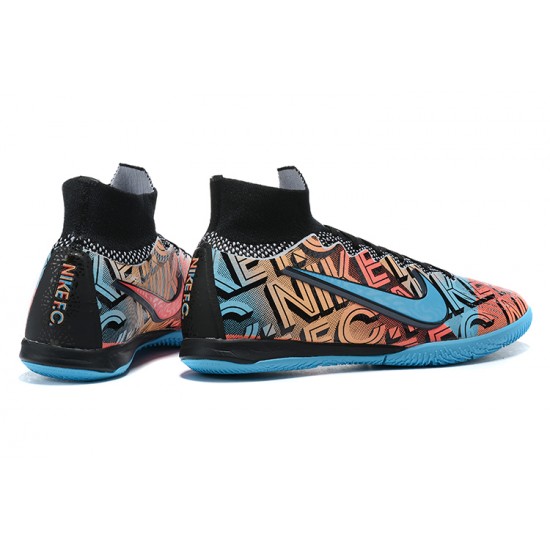 Exceptional Quality Nike Mercurial Superfly 7 Elite MDS IC Blue Black Orange Soccer Cleats On Sale
