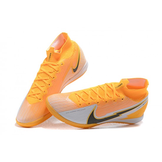 Order To Buy Nike Mercurial Superfly 7 Elite MDS IC Orange Silver Black Soccer Cleats Online Shop