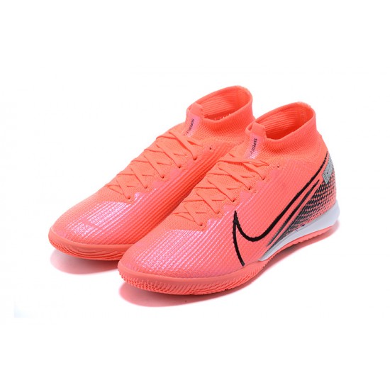 The Best Seller Nike Mercurial Superfly 7 Elite MDS IC Pink Black Soccer Cleats Online