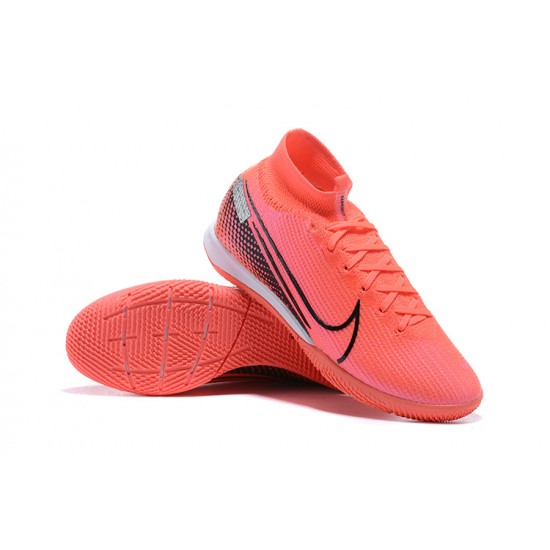 The Best Seller Nike Mercurial Superfly 7 Elite MDS IC Pink Black Soccer Cleats Online