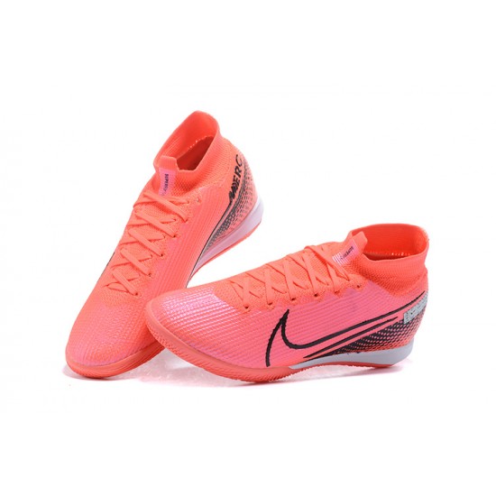The Best Seller Nike Mercurial Superfly 7 Elite MDS IC Pink Black Soccer Cleats Online