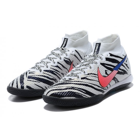 Order To Buy Nike Mercurial Superfly 7 Elite MDS IC White Black Pink Soccer Cleats On Sale
