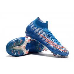 Nike Mercurial Superfly 7 Elite SE FG Blue White Orange Soccer Cleats