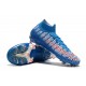 Nike Mercurial Superfly 7 Elite SE FG Blue White Orange Soccer Cleats