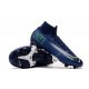 Choose To Buy Nike Mercurial Superfly 7 Elite SE FG Deep Blue White Soccer Cleats Online