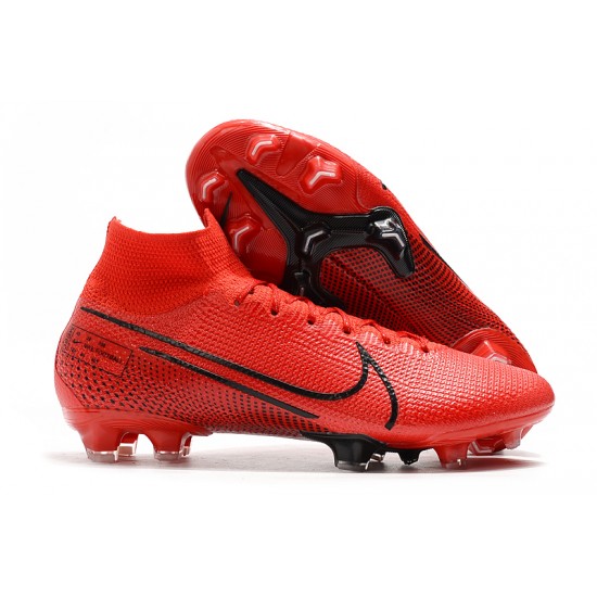 Nike Mercurial Superfly 7 Elite SE FG Deep Red Black Soccer Cleats