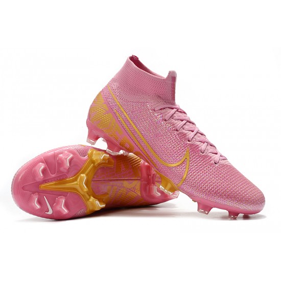 Nike Mercurial Superfly 7 Elite SE FG Pink Gold Soccer Cleats