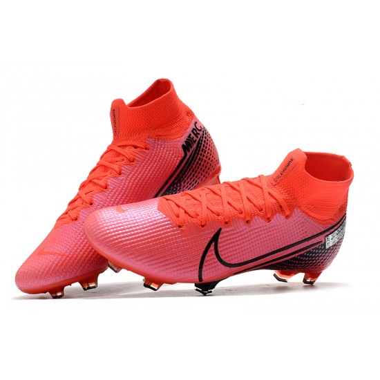 Nike Mercurial Superfly 7 Elite SE FG Red Pink Black Soccer Cleats