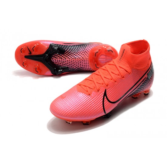 Nike Mercurial Superfly 7 Elite SE FG Red Pink Black Soccer Cleats