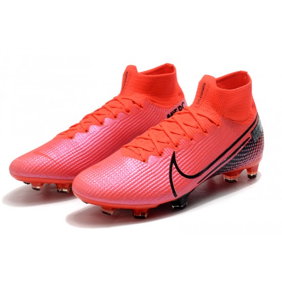 Nike Mercurial Superfly 7 Elite SE FG Red Pink Black Soccer Cleats