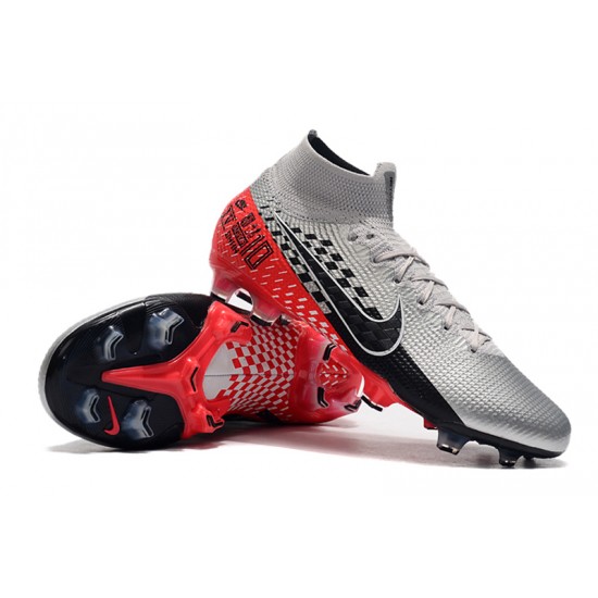 Nike Mercurial Superfly 7 Elite SE FG Red Silver Black Soccer Cleats