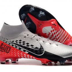 Nike Mercurial Superfly 7 Elite SE FG Red Silver Black Soccer Cleats