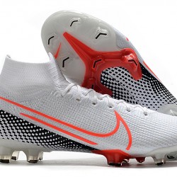 Nike Mercurial Superfly 7 Elite SE FG White Black Orange Soccer Cleats