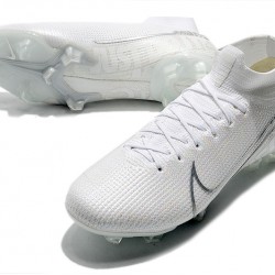 Nike Mercurial Superfly 7 Elite SE FG White Silver Soccer Cleats