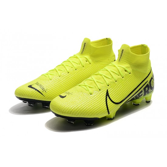 Nike Mercurial Superfly 7 Elite SE FG Yellow Green Black Soccer Cleats