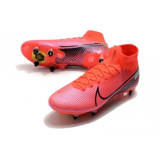 Best Quality Nike Mercurial Superfly 7 Elite SG High Pink Black Soccer Cleats Online