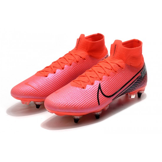 Nike Mercurial Superfly 7 Elite SG High Pink Black Soccer Cleats