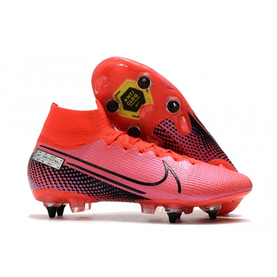 Best Quality Nike Mercurial Superfly 7 Elite SG High Pink Black Soccer Cleats Online