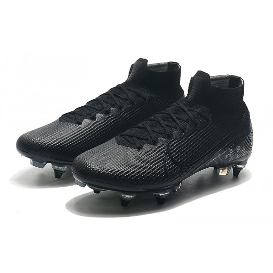 Shop Now Nike Mercurial Superfly 7 Elite SG-PRO AC High Black Green Soccer Cleats Shop Online