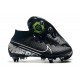 Nike Mercurial Superfly 7 Elite SG-PRO AC High Silver Black Green Soccer Cleats