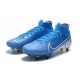 Nike Mercurial Superfly 7 Elite SG-PRO AC High White Blue Soccer Cleats