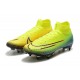 Choose To Buy Nike Mercurial Superfly 7 Elite SG-PRO AC High Yellow Green Pink Soccer Cleats Shop Online