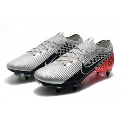 Nike Mercurial Superfly 7 Elite SG-PRO AC Low Silver Black Red Soccer Cleats