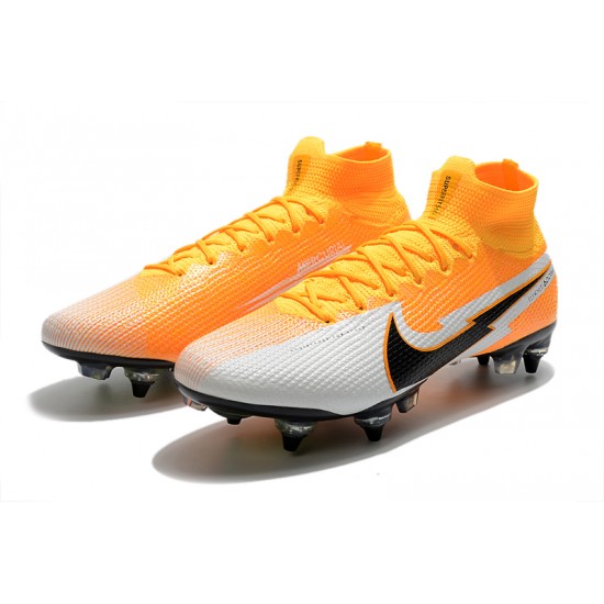 Nike Mercurial Superfly 7 Elite SG-PRO AC Orange Grey Black Soccer Cleats